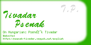 tivadar psenak business card